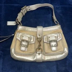 バッグ Coach Legacy Buckle Straw Shoulder Bag s-l400.png